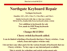 Tablet Screenshot of northgate-keyboard-repair.com